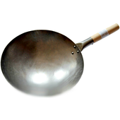 Wok ze stali węglowej - średnica 33cm (13 cali) - Shine Farm