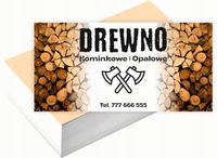 Wizytówki firmowe 200 szt RÓŻNE WZORY do wyboru DREWNO NA SPRZEDAŻ