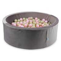 Suchy basen z piłeczkami 500 sztuk 110x40 Velvet lila (jasnozłote, jasnoróżowe)