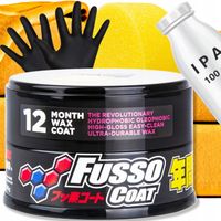 SOFT99 FUSSO BLACK COAT 12 MONTHS TWARDY WOSK DO SAMOCHODU LAKIER AUTA 200G