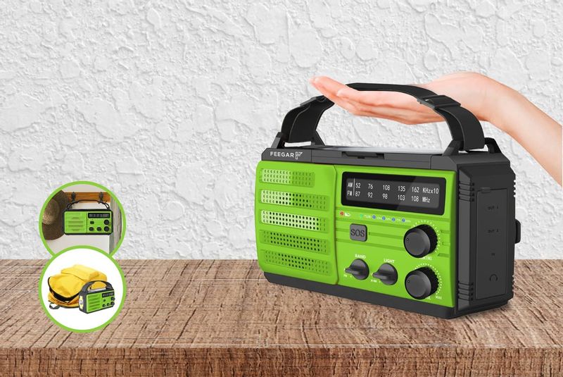 Feegar Oze Radio Solar Powerbank 8000Mah Latarka zdjęcie 10