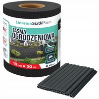 TAŚMA OGRODZENIOWA 19cmx50m +UV OSŁONA NA OGRODZENIA PANELOWE PŁOT