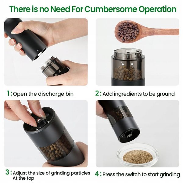 ELEKTRYCZNY MŁYNEK DO PIEPRZU I SOLI Z OŚWIETLENIA zdjęcie 11