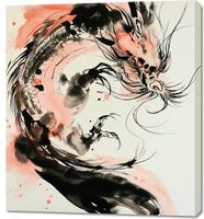 Obraz 90x100cm Smocza Furia