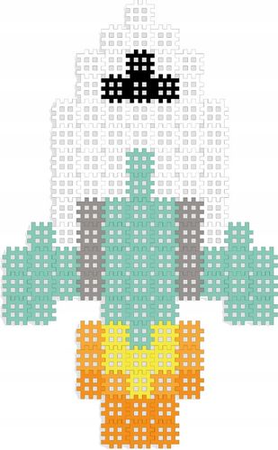 Marioinex Micro Waffle 150 elementów RAKIETA/statek kosmiczny obraz puzzle na Arena.pl