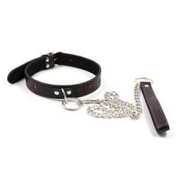 easy collar leash black