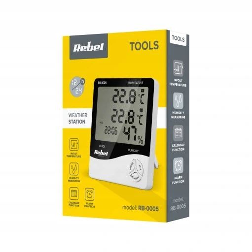 Termometr Z Higrometrem Pokojowy Wilgotnościomierz zdjęcie 5