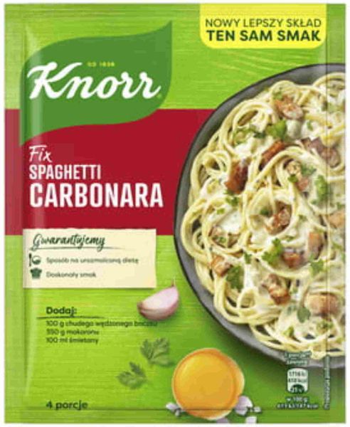 KNORR Fix Spaghetti Carbonara 38g zdjęcie 1
