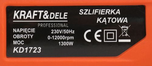 SZLIFIERKA KĄTOWA 1300W KD1723 na Arena.pl