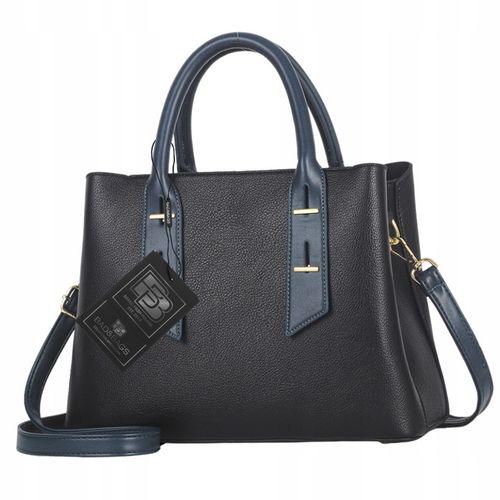 Torebka Skórzana Damska Czarna Na Ramię Torba Elegancka Pojemna Klasyczna na Arena.pl