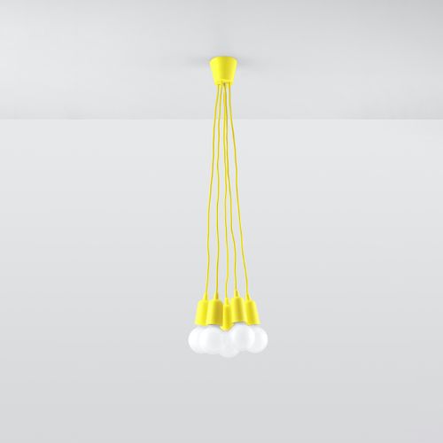 Lampa wisząca DIEGO 5 żółta na Arena.pl