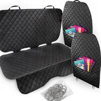 MATA OCHRONNA na tylną kanapę pod FOTELIK + 2X OSŁONA NA TYŁ FOTELA KIESZEŃ