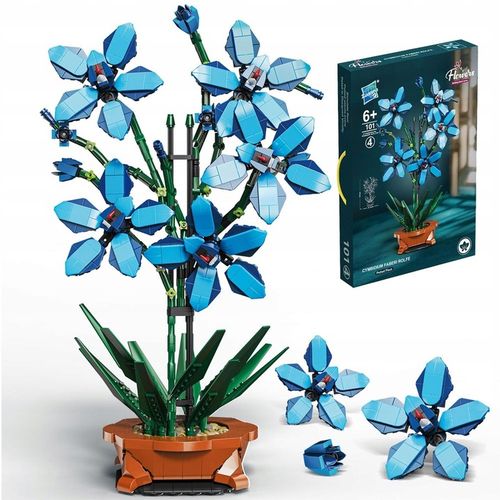 KLOCKI KWIATY BUKIET KONSTRUKCYJNE KREATYWNE PREZENT DLA NIEJ 1097ELEMENTÓW na Arena.pl