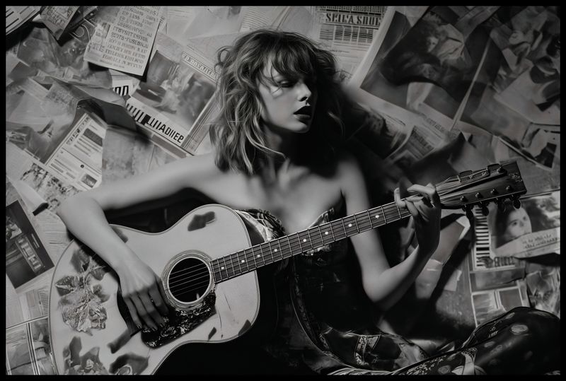 Plakat 91,5x61cm Młoda Gitarzystka zdjęcie 2