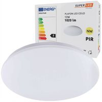 Plafon LED 12W Lampa Panel CZUJNIK RUCHU SuperLED