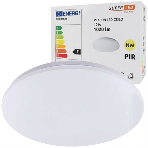 Plafon LED 12W Lampa Panel CZUJNIK RUCHU SuperLED na Arena.pl