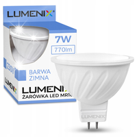 10x Żarówka LED MR16 230V 7W 770lm Biała Zimna 120° Halogenowa PREMIUM
