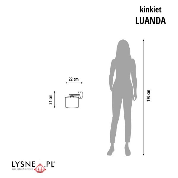 Nowoczesny kinkiet LUANDA zdjęcie 2