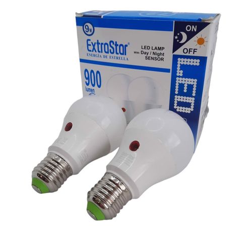 Żarówka z Czujnikiem zmierzchu LED E27 9W 2szt na Arena.pl