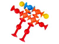 KOLOROWE KLOCKI KONSTRUKCYJNE, PRZYSSAWKI, 12 SZTUK