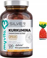 MyVita Kurkumina Piperyna 120 kapsułek KURKUMA PIEPRZ 95% + GRATIS