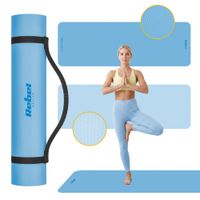 Mata gimnastyczna do ćwiczeń joga pilates fitness 183x61cm TPE 6mm Rebel