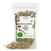 Pistacje Łuskane 250 g Całe Orzechy Surowe Przekąska Dodatek do Dań Deserów