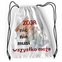 Plecak Dla Zoi Sportowy Szkolny Worek Torba Z Nadrukiem Ze Zdjęciem