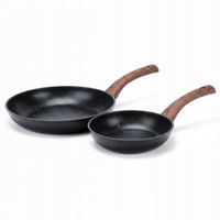 2x Patelnia GRANITOWA do smażenia duszenia zestaw patelni VILDE 20 26 cm