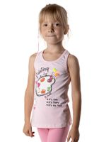 Podkoszulka dziewczęca bokserka bawełniana z aplikacją 3D 134-140 YOCLUB