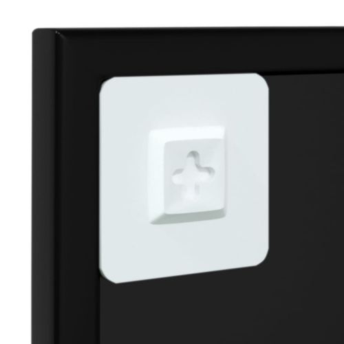 Lustro ścienne, czarne, 60x60 cm, metal na Arena.pl