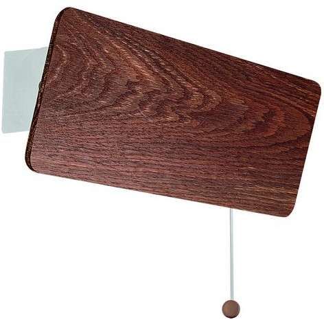 Skandynawska LAMPA ścienna OSLO 9700 Nowodvorski drewniana OPRAWA ekologiczny kinkiet prostokątny regulowany naturalne drewno na Arena.pl