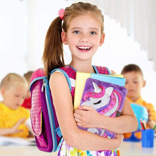 Pamiętnik na zamek dla dziewczynki Jednorożec pluszowy A5 160 stron na Arena.pl