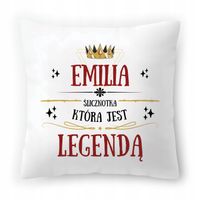 Poduszka Dla Emilii Na Urodziny Imieniny Prezent Z Nadrukiem Ze Zdjęciem
