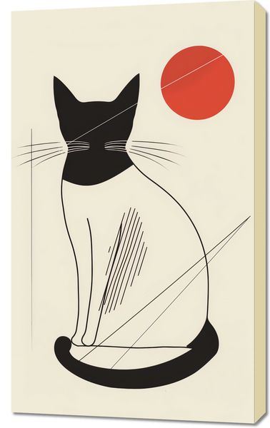 Obraz 60x100cm Czerwony Krąg zdjęcie 1