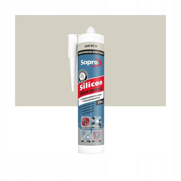 Silikon Sopro Sanitarny 29 Jasny Beż 310 ml zdjęcie 1