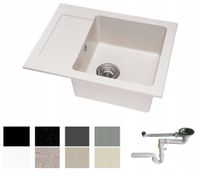 ZLEWOZMYWAK ZLEW GRANIT 8 kolorów 58x44 + SYFON