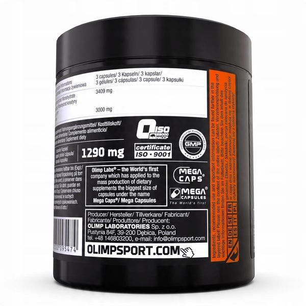 OLIMP CREATINE 1000 MC 180kaps MONOHYDRAT KREATYNA zdjęcie 3