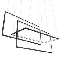 Geometryczna lampa wisząca Metric LED 135W 3000k frames czarna