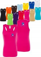 Top na ramiączkach damski TWÓJ WŁASNY HAFT LOGO firmowa reklamowa 10 szt