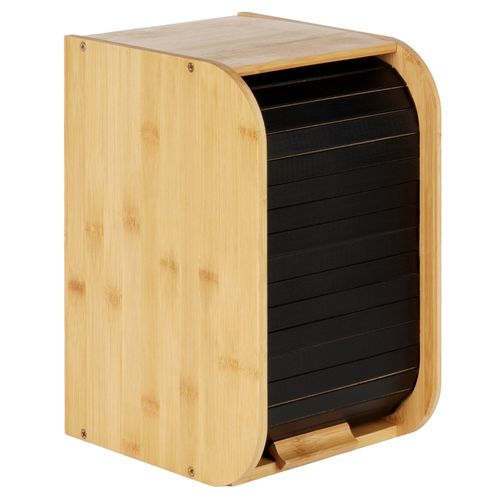 Chlebak bambusowy czarny 33x23x20 cm na Arena.pl