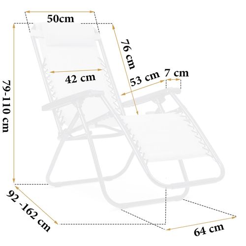 Leżak ogrodowy składany Sofotel ChillWell na Arena.pl
