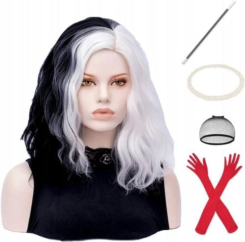 STRÓJ PRZEBRANIE DAMSKIE CRUELLA DE MON KOSTIUM FILMOWY 6el HALLOWEEN na Arena.pl