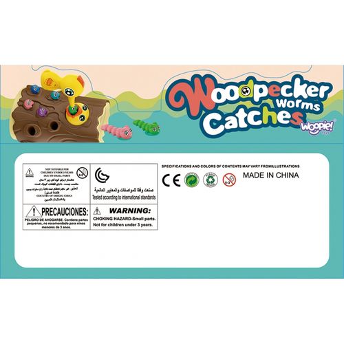 WOOPIE Magnetyczna Gra Zręcznościowa Złap Robaczka 2 Dzięcioły + 10 Robaczków na Arena.pl