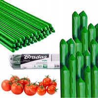 Tyczki do roślin Podpora pomidorów powlekana stal Palik 150cm 10 szt