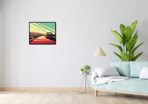 Plakat 60x50cm Droga przez Pustynię na Arena.pl