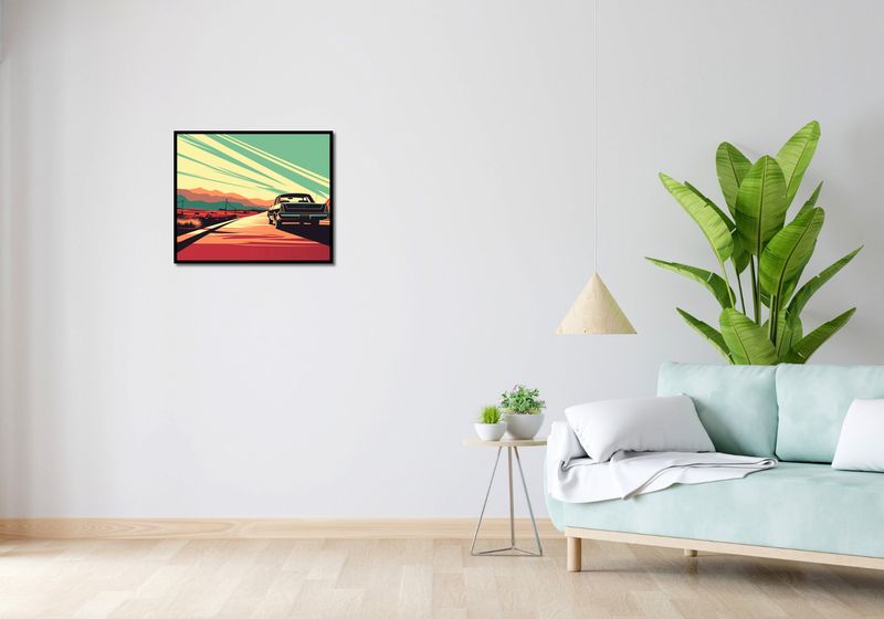 Plakat 60x50cm Droga przez Pustynię zdjęcie 4