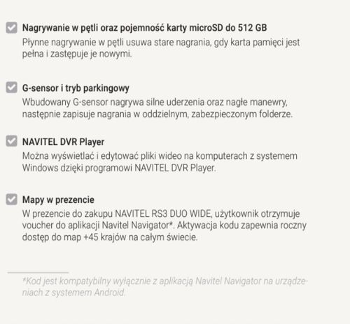 Wideorejestrator Navitel RS3 Duo Wide na Arena.pl