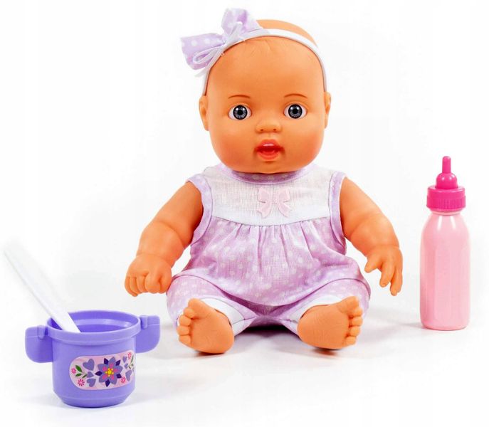 Lalka Bobas do karmienia 24 cm + 3 elementy zdjęcie 3