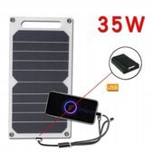 ŁADOWARKA SŁONECZNA DO TELEFONU PANEL SOLARNY WODOODPORNY 35W USB